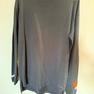 Heron Preston Dark Gray Long Sleeve Tee